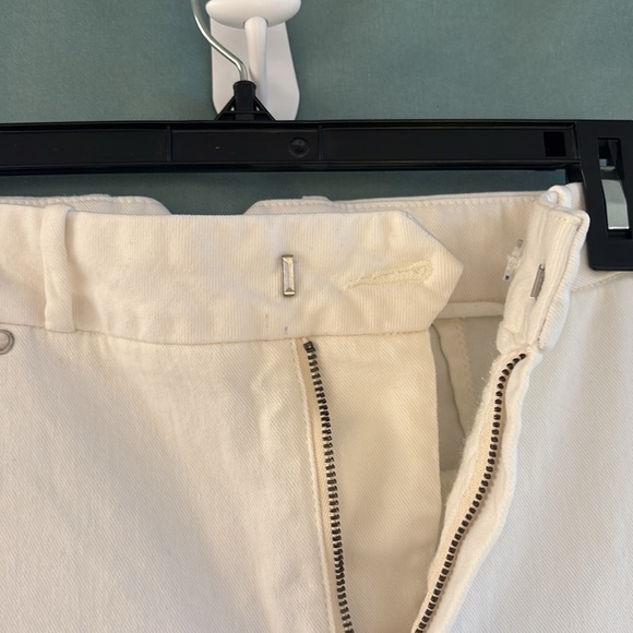 EUC PAIGE Women's Genevieve High Rise Flare Jeans Sz 31" White 70s Lainey Vibes - Picture 3 of 8